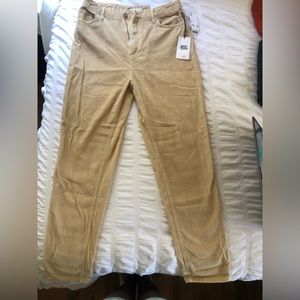 BEIGE URBAN OUTFITTERS CORDUROY PANTS BRAND NEW WITH TAGS size 30